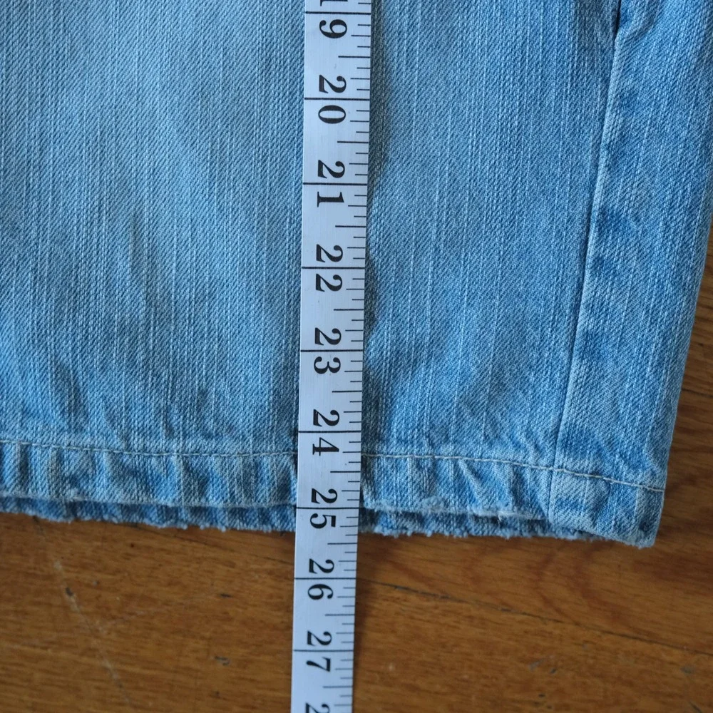 Avirex Denim Shorts Mens Blue Baggy Y2K Streetwear 34 Jorts Streetwear Summer